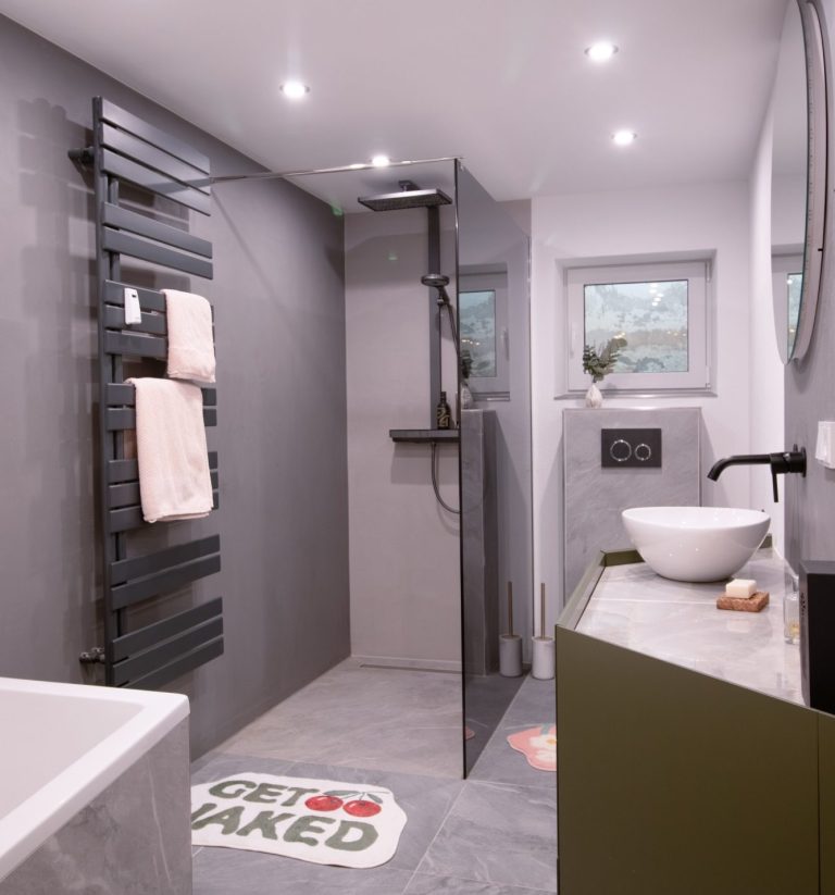 Fertiggestelltes Badezimmer